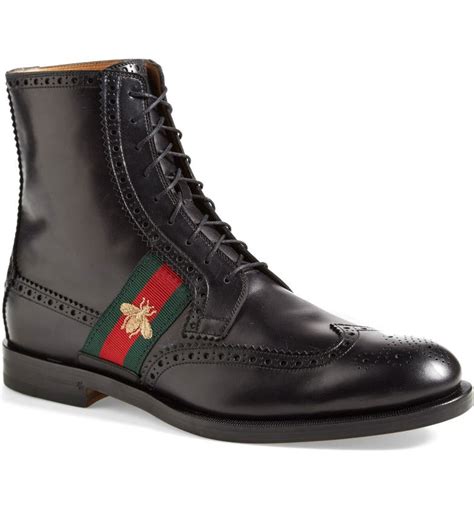 gucci wingtip boots men